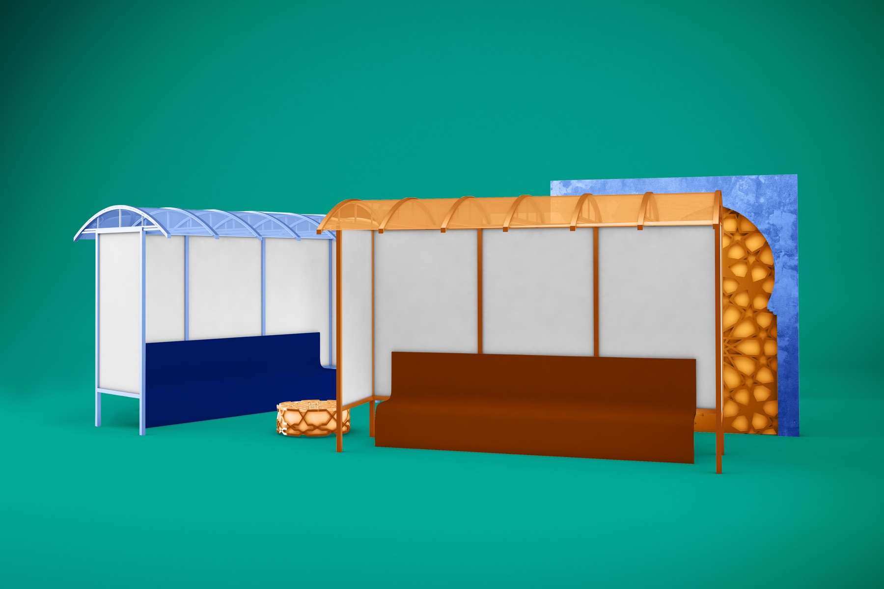 Bronze booth