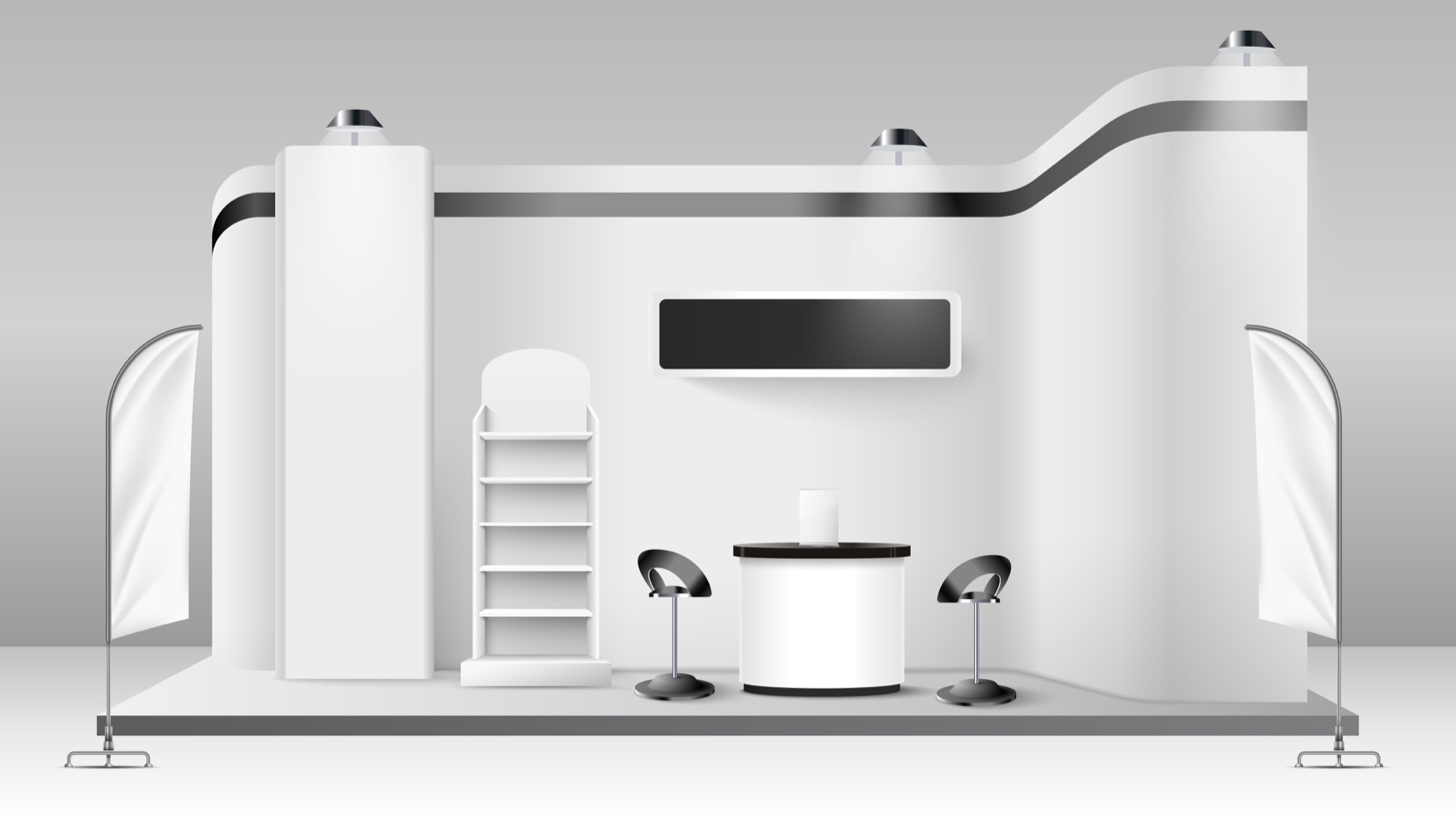 Silver booth